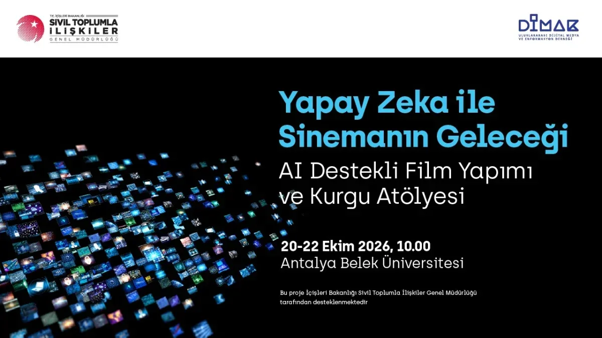 DİMAK iş birliğiyle yapay zekâ destekli film yapımı ve kurgu atölyesi