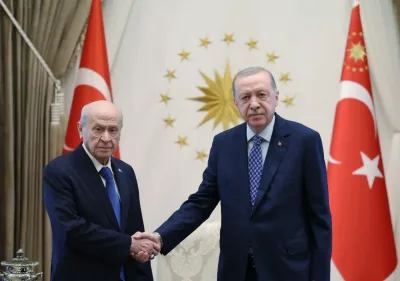 Cumhurbaşkanı Erdoğan, MHP Genel Başkanı Bahçeli’yi kabul etti